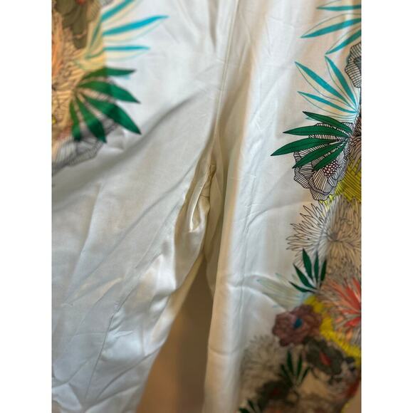 Anthro Corey Lynn Calter Metallic Party Jumpsuit Wide Leg 14 NWT - Picture 3 of 12